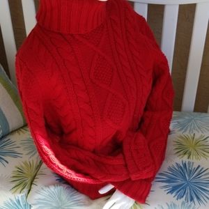 Cable knit sweater